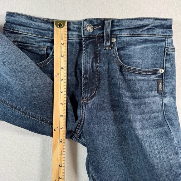 Silver Jeans Womens 27 Blue Most Wanted Straight Mid Rise Medium Wash - Picture 8 of 12